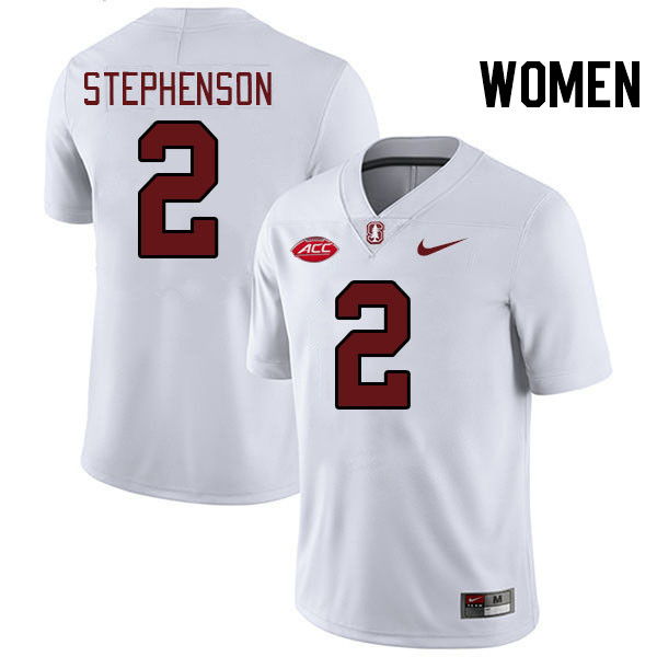 Women #2 Dylan Stephenson Stanford Cardinal 2024 ACC Conference College Football Jerseys Stitched-Wh